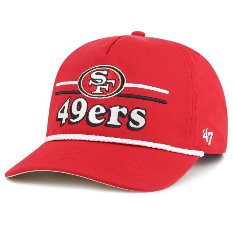 San Francisco 49ers Men’s Red Campscape 47 Hitch Snapback Hat