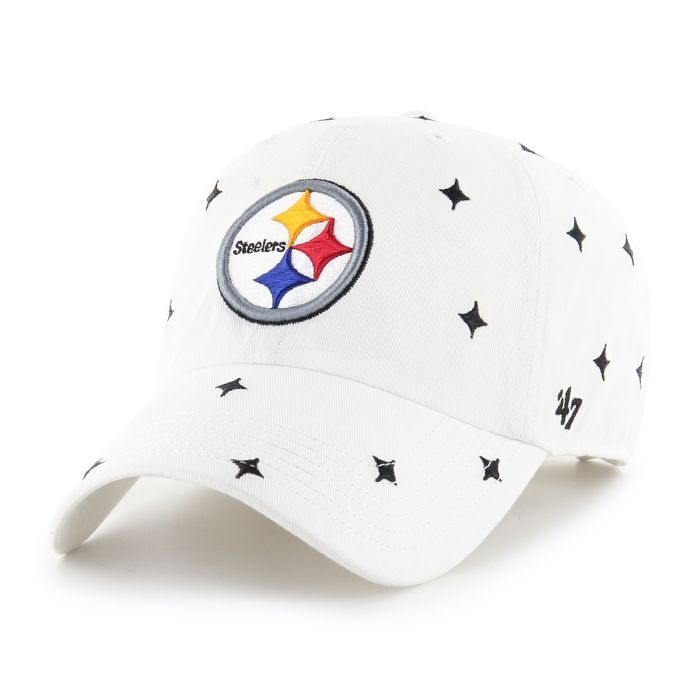 Pittsburgh Steelers Women's White 47 Brand Clean Up Confetti Hat