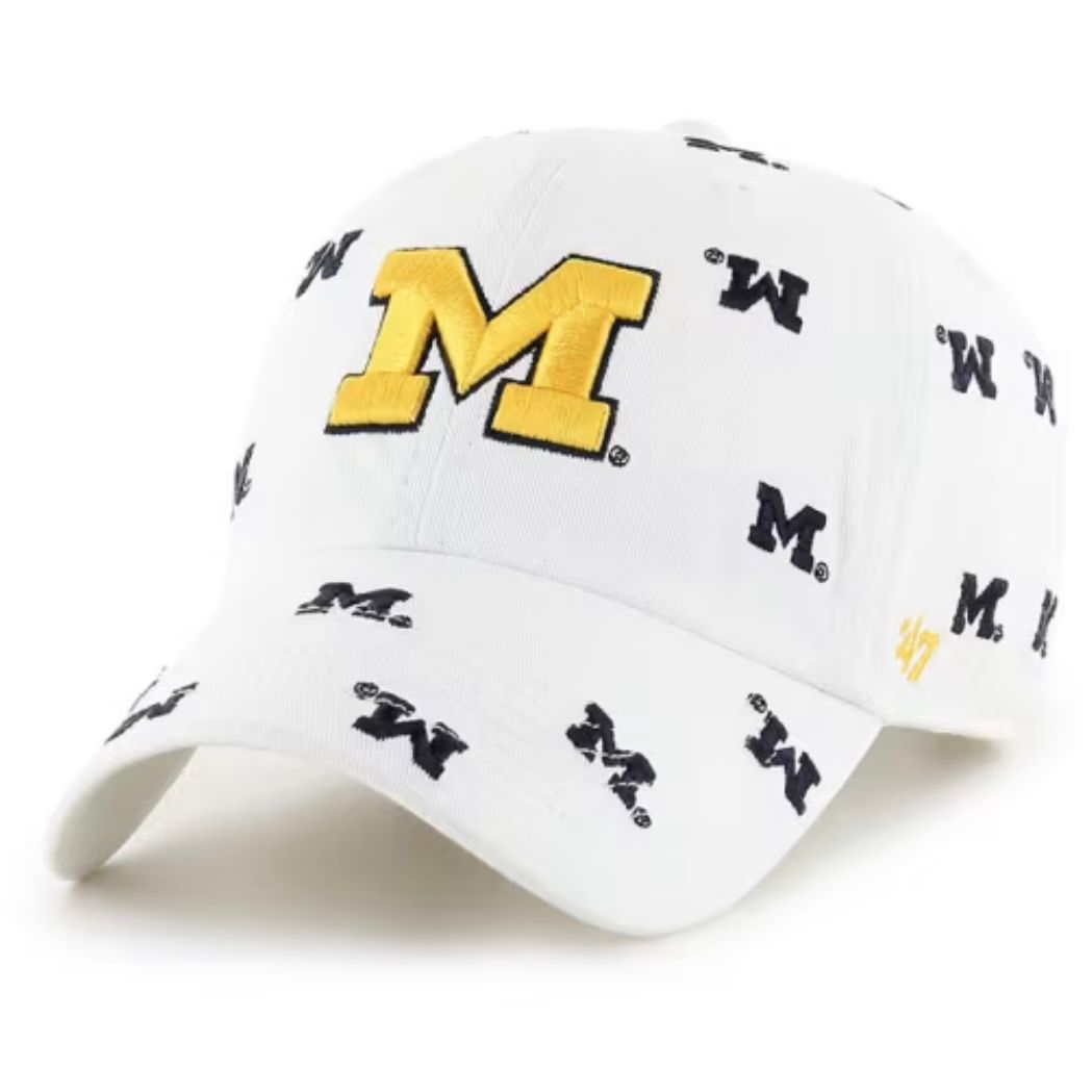 Michigan Wolverines Men’s 47 Brand Confetti Clean Up Adjustable Hat