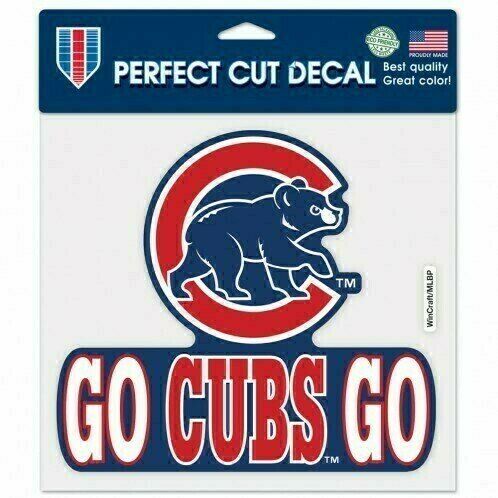 Chicago Cubs 8" x 8" Perfect Cut Color Decal