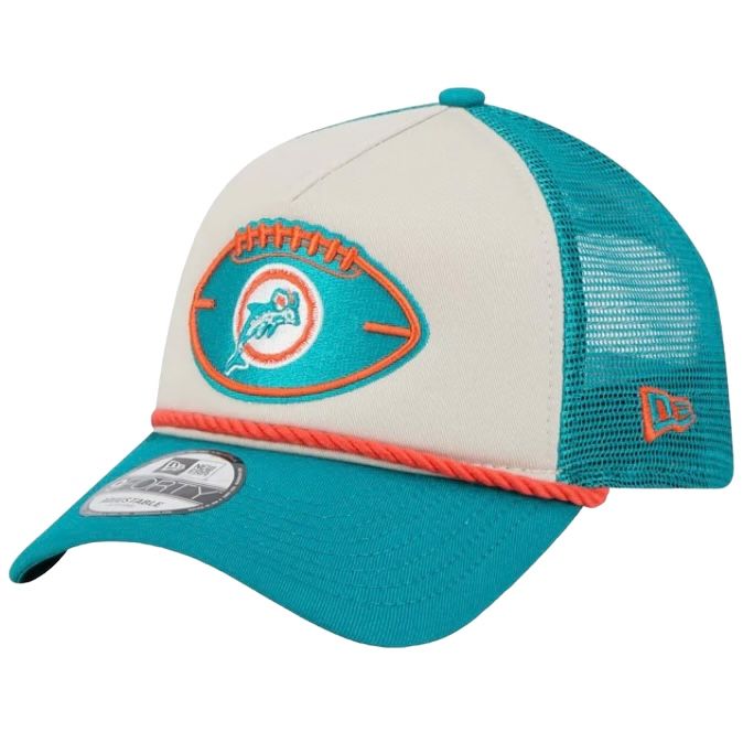 Miami Dolphins Men’s 2024 Historic Sideline New Era 9Forty A-Frame Snapback Hat