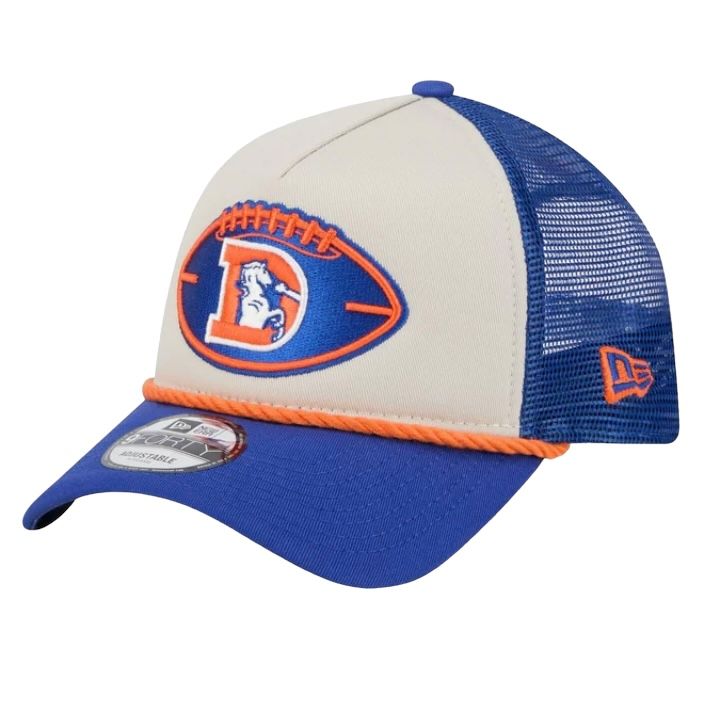 Denver Broncos Men’s 2024 Historic Sideline New Era 9Forty A-Frame Snapback Hat