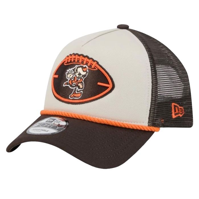 Cleveland Browns Men’s 2024 Historic Sideline New Era 9Forty A-Frame Snapback Hat