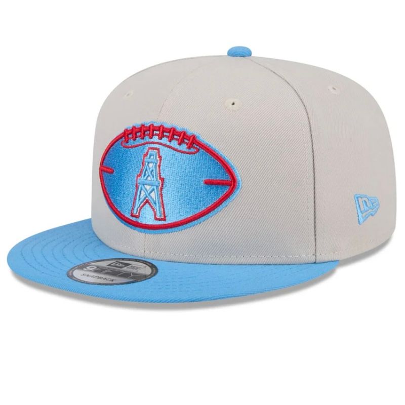 Houston Oilers Men’s 2024 Historic Sideline New Era 9FIFTY Snapback Hat