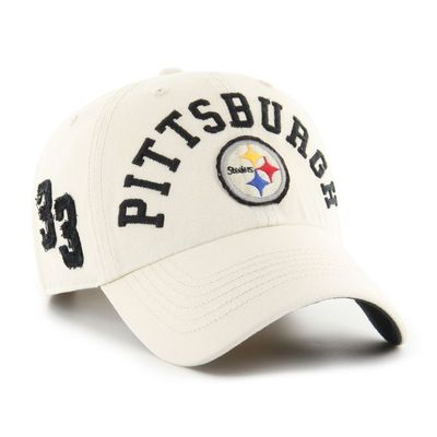 Pittsburgh Steelers Men's Cream Faber 47 Brand Clean Up Adjustable Hat