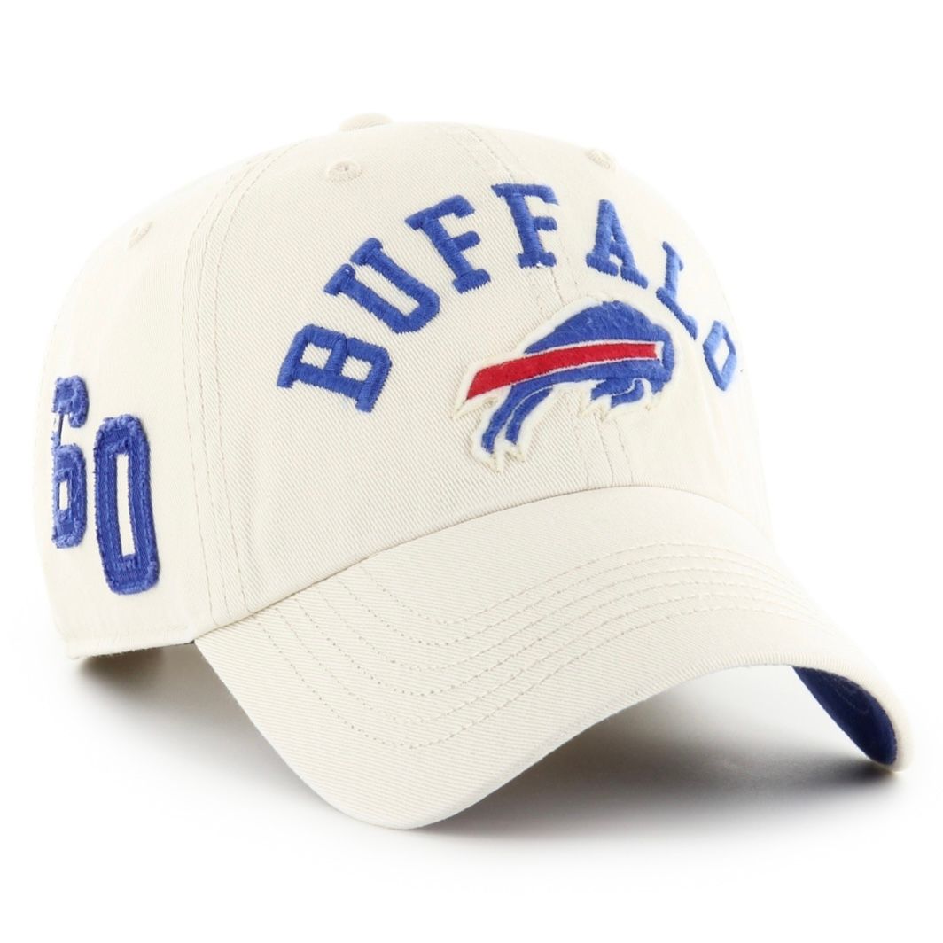 Buffalo Bills Men's Cream Faber 47 Brand Clean Up Adjustable Hat