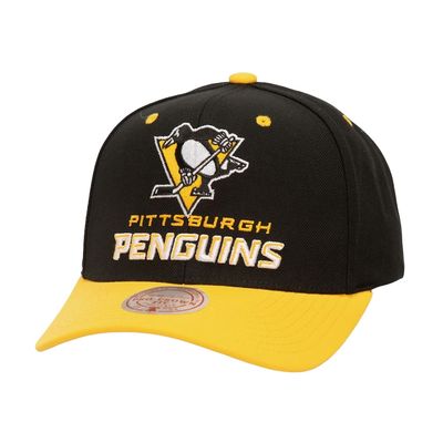 Pittsburgh Penguins Men's Black NHL All In 2.0 Mitchell & Ness Pro Snapback Hat