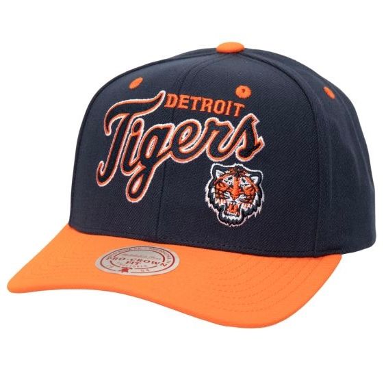 Detroit Tigers Men's Navy MLB All In 2.0 Mitchell & Ness Pro Snapback Hat