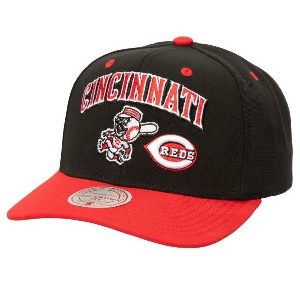 Cincinnati Reds Men's Black MLB All In 2.0 Mitchell & Ness Pro Snapback Hat