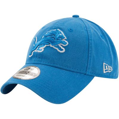 Detroit Lions Men's Blue New Era Logo Core Classic 2.0 9TWENTY Adjustable Hat