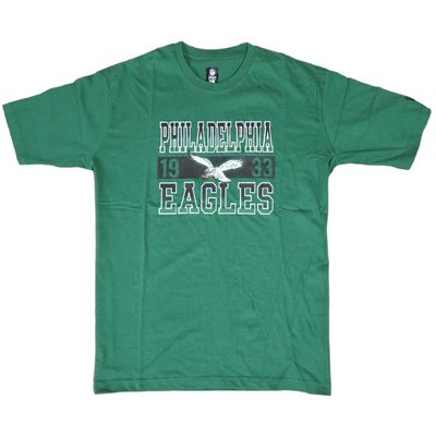 Philadelphia Eagles Men’s Green New Era Established T-Shirt