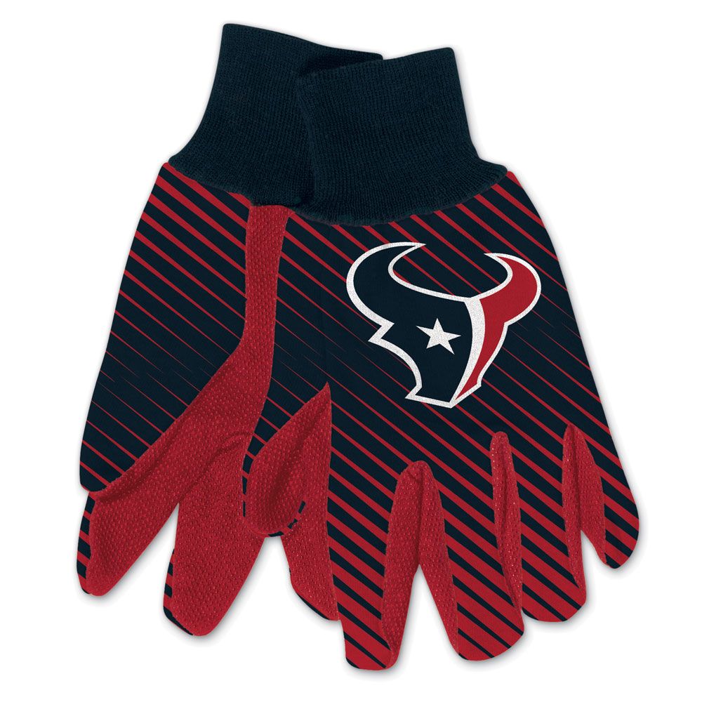 Houston Texans Striped Utility Gloves