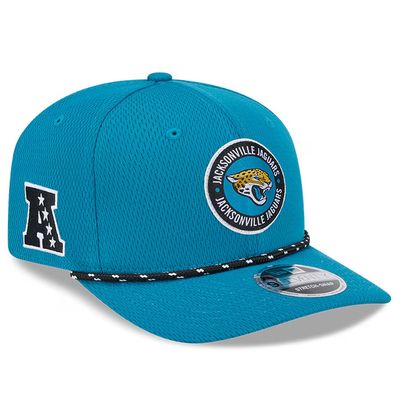 Jacksonville Jaguars Men's New Era Teal 2024 Sideline 9SEVENTY Stretch-Snap Hat