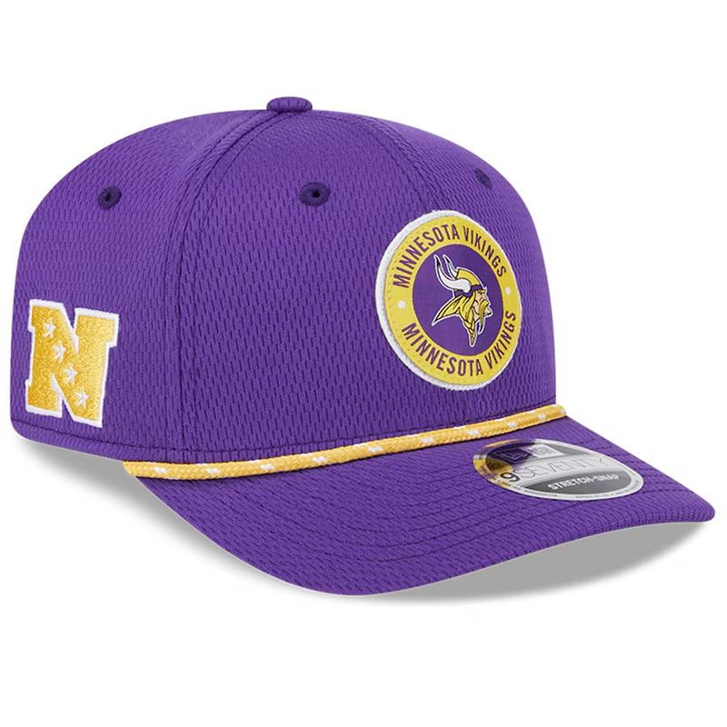 Minnesota Vikings Youth New Era Purple 2024 Sideline 9SEVENTY Stretch-Snap Hat