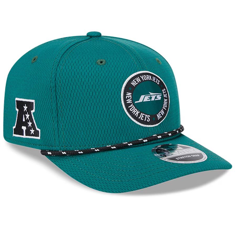 New York Jets Men's New Era Green 2024 Sideline 9SEVENTY Stretch-Snap Hat