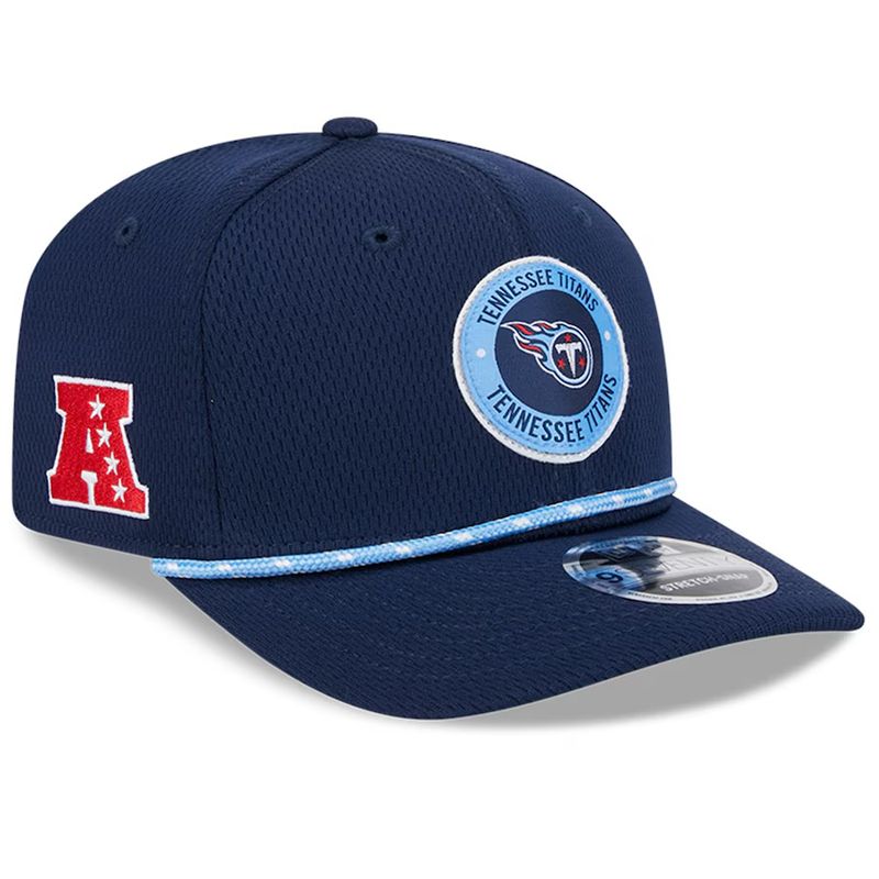 Tennessee Titans Men's New Era Navy 2024 Sideline 9SEVENTY Stretch-Snap Hat