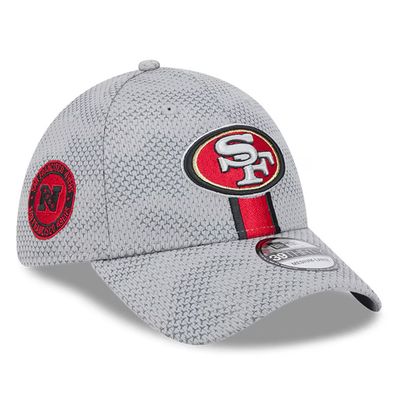 San Francisco 49ers Men's New Era Gray 2024 Sideline 39THIRTY Flex Hat