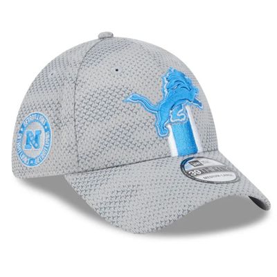 Detroit Lions Men's New Era Gray 2024 Sideline 39THIRTY Flex Hat
