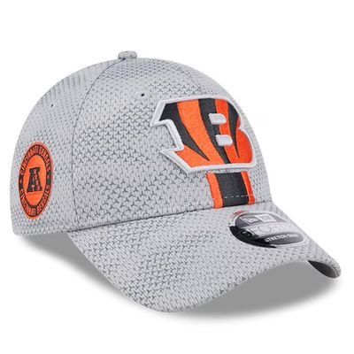 Cincinnati Bengals Men's New Era Gray 2024 Sideline 9FORTY Stretch-Snap Hat