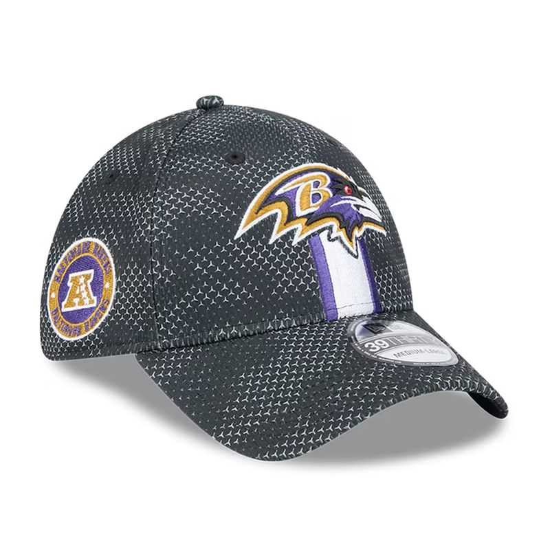 Baltimore Ravens Men's New Era Black 2024 Sideline 39THIRTY Flex Hat