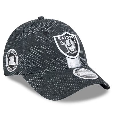 Las Vegas Raiders Men's New Era Black 2024 Sideline 9FORTY Stretch-Snap Hat