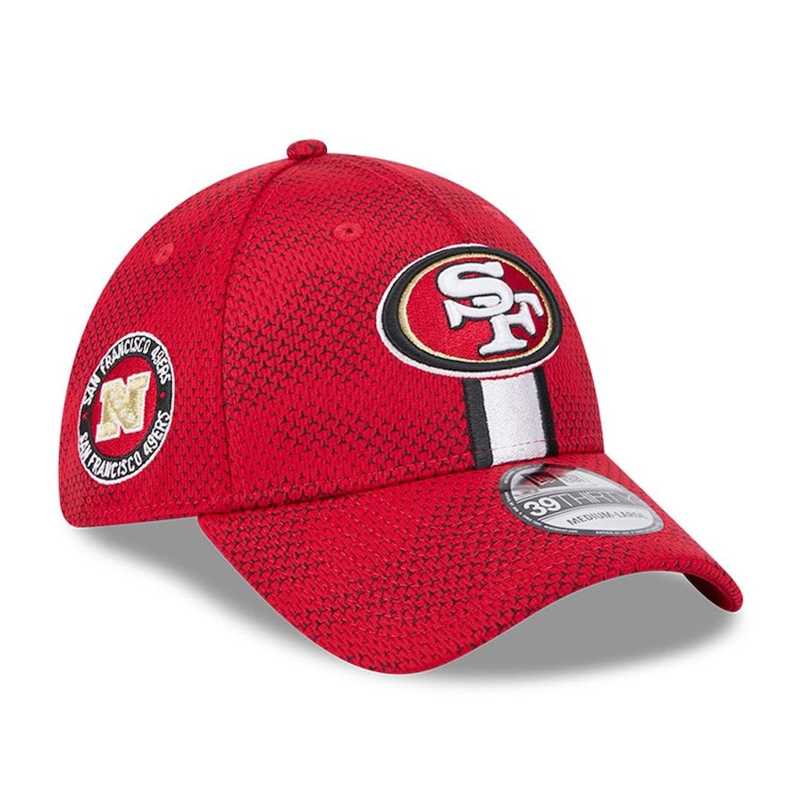 San Francisco 49ers Child-Youth New Era Red 2024 Sideline 39THIRTY Flex Hat