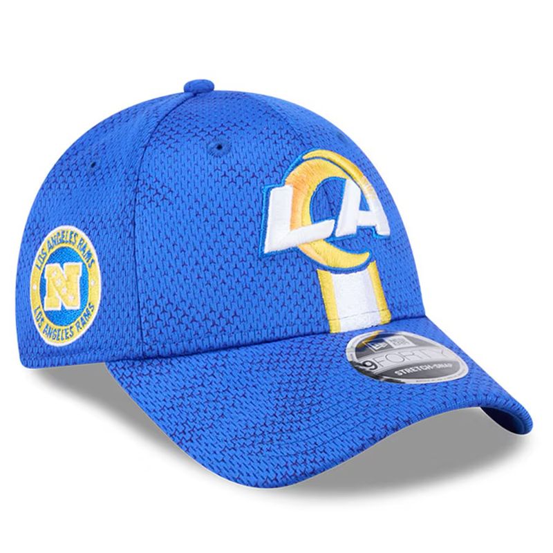 Los Angeles Rams Men's New Era Blue 2024 Sideline 9FORTY Stretch-Snap Hat