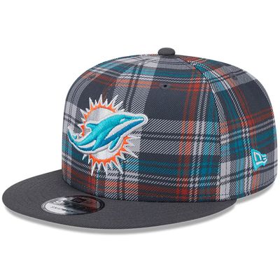 Miami Dolphins Men's New Era Gray 2024 Sideline Statement 9FIFTY Snapback Hat