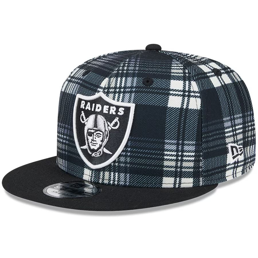 Las Vegas Raiders Men's New Era Black 2024 Sideline Statement 9FIFTY Snapback Hat