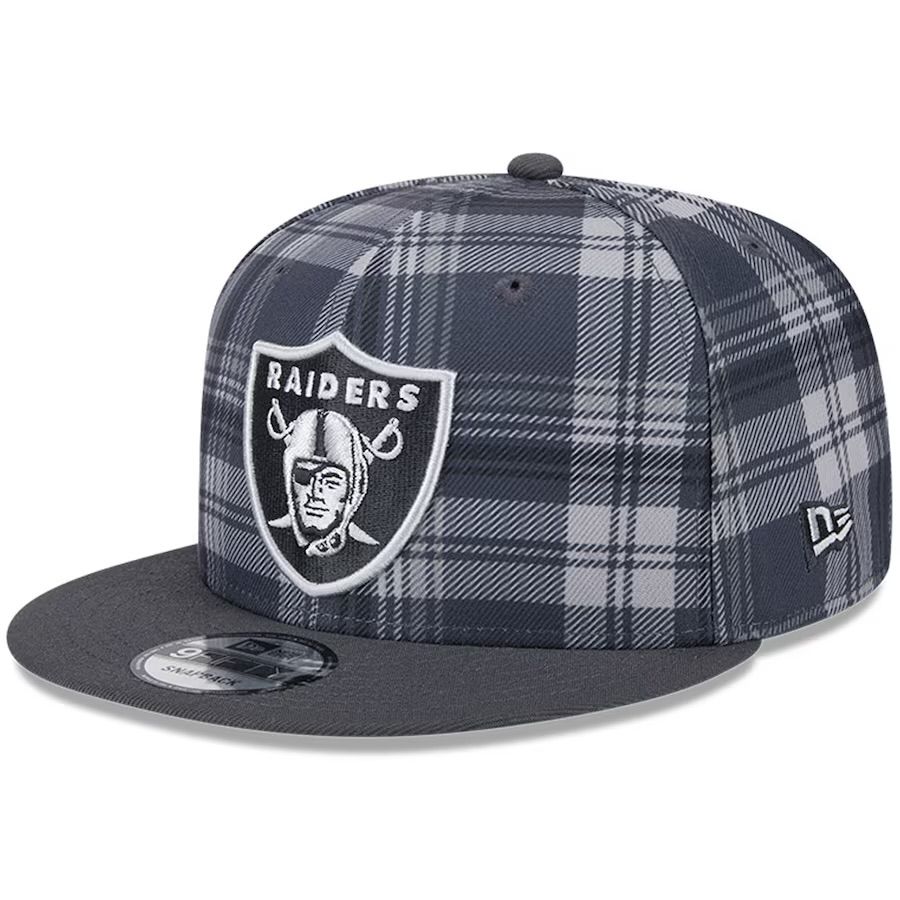 Las Vegas Raiders Men's New Era Gray 2024 Sideline Statement 9FIFTY Snapback Hat