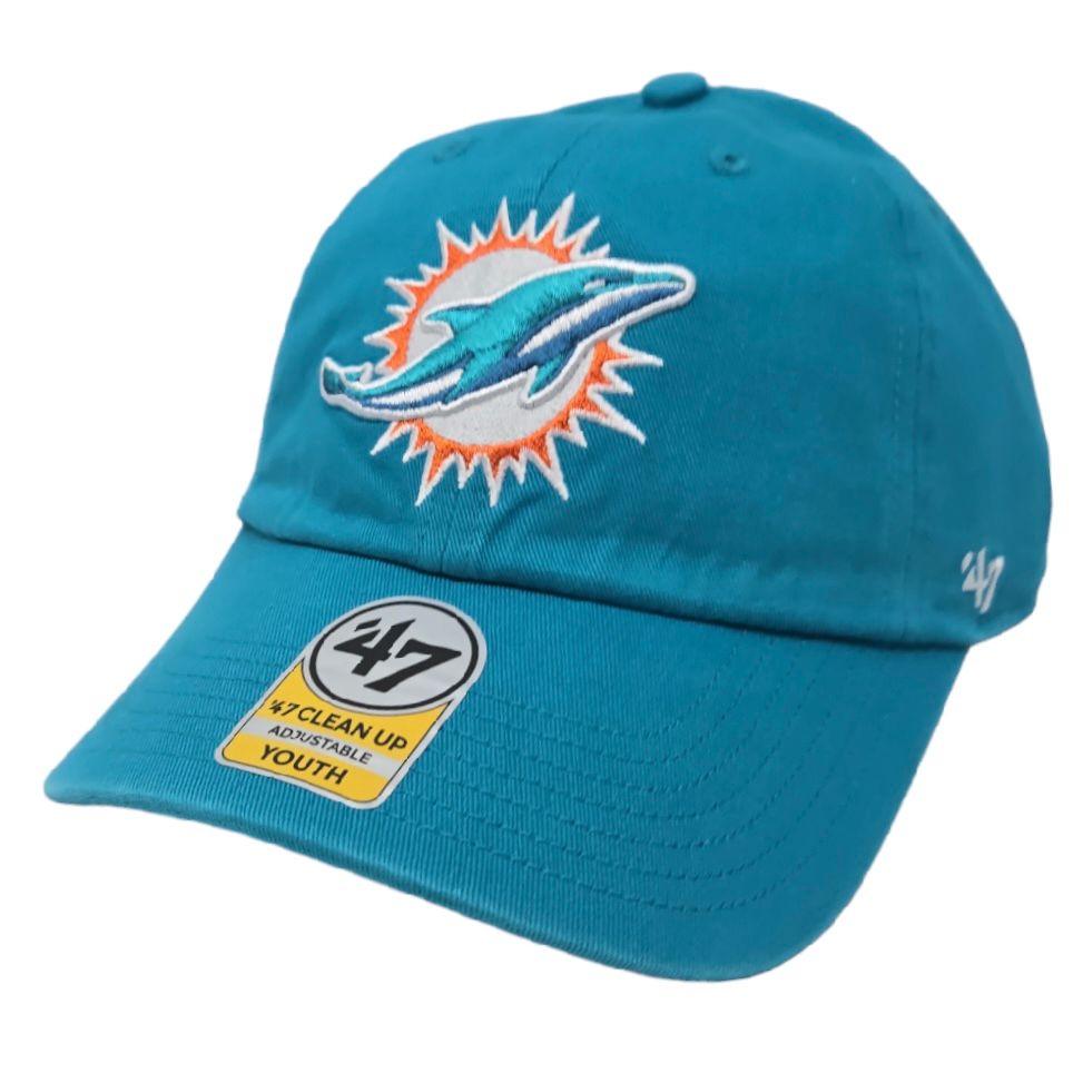 Miami Dolphins Youth 47 Brand Clean Up Adjustable Hat