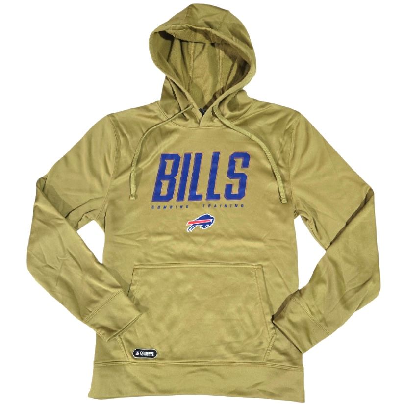 Buffalo Bills Men’s Beige Team Apparel Combine Training Pullover Hoodie