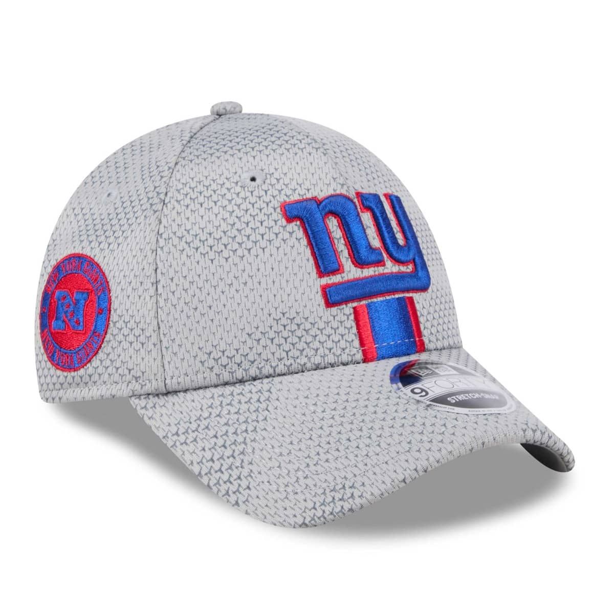 New York Giants Men's New Era Gray 2024 Sideline 9FORTY Stretch-Snap Hat