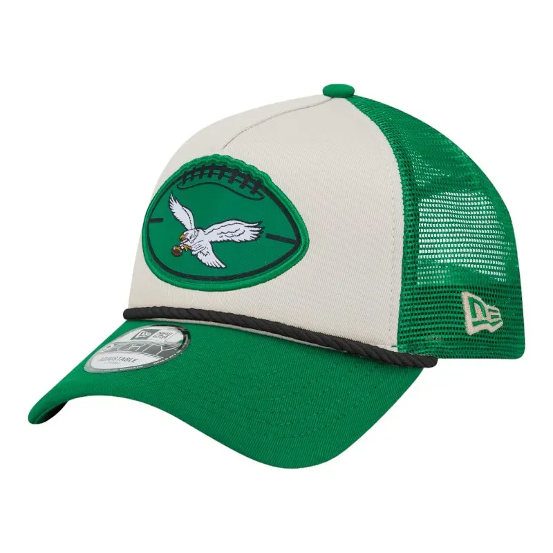 Philadelphia Eagles Men’s 2024 Historic Sideline New Era 9Forty A-Frame Snapback Hat