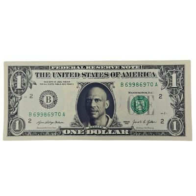Kareem Abdul Jabbar Famous Face Dollar Bill Kareem Abdul Jabbar Famous Face Dollar Bill