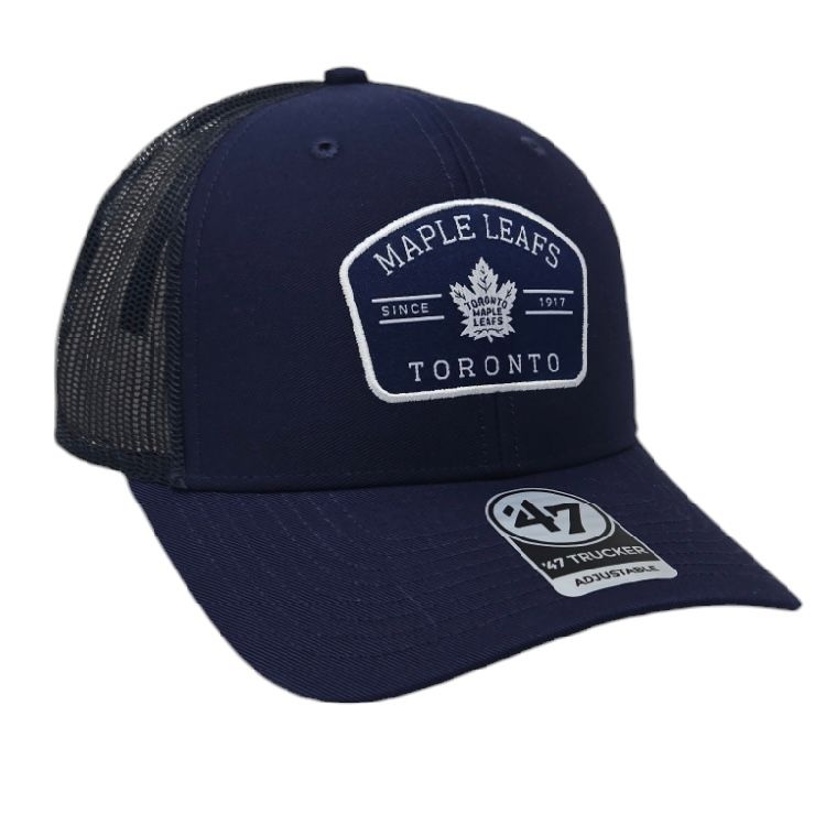 Toronto Maple Leafs Men's Navy 47 Trucker Adjustable Hat Toronto Maple Leafs Men's Navy 47 Trucker Adjustable Hat