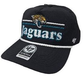 Jacksonville Jaguars Men’s Black Historic Campscape 47 Hitch Snapback Hat