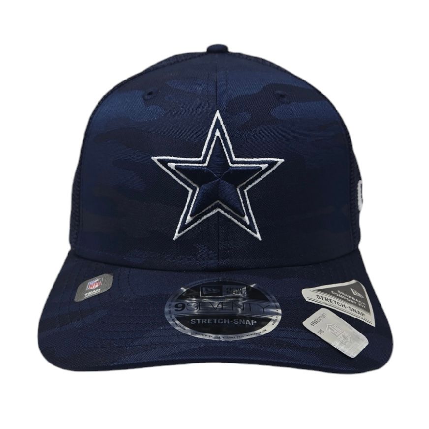 Dallas Cowboys Men's Navy Camo Trucker 9Seventy Snapback Hat