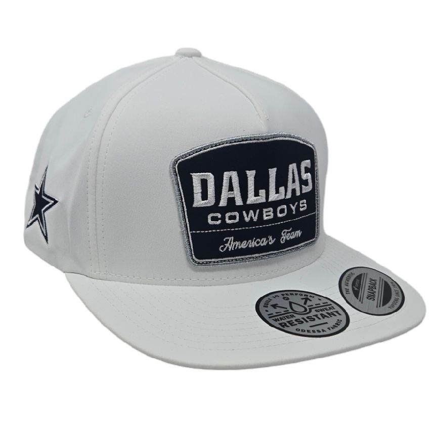 Dallas Cowboys Men's White America's Team Patch Yupoong Snapback Hat