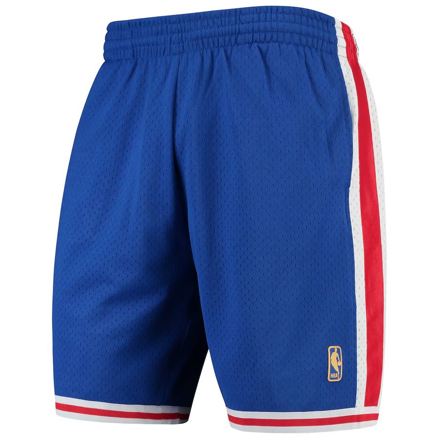 Philadelphia 76ers 96-97 Men's Blue Mitchell & Ness Swingman Shorts