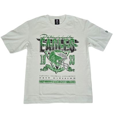 Philadelphia Eagles Men’s White New Era Retro T-Shirt