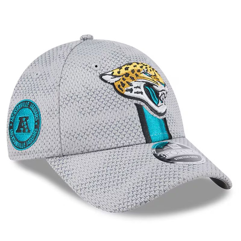 Jacksonville Jaguars Men's New Era Gray 2024 Sideline 9FORTY Stretch-Snap Hat