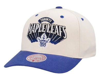 Toronto Maple Leafs Men's Off White NHL Horizon Pro Mitchell & Ness Pro Snapback Hat