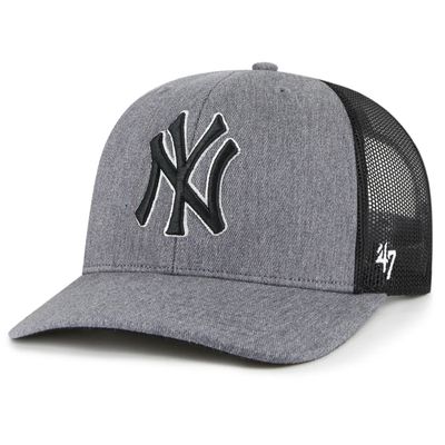 New York Yankees Men's 47 Carbon Trucker Adjustable Hat