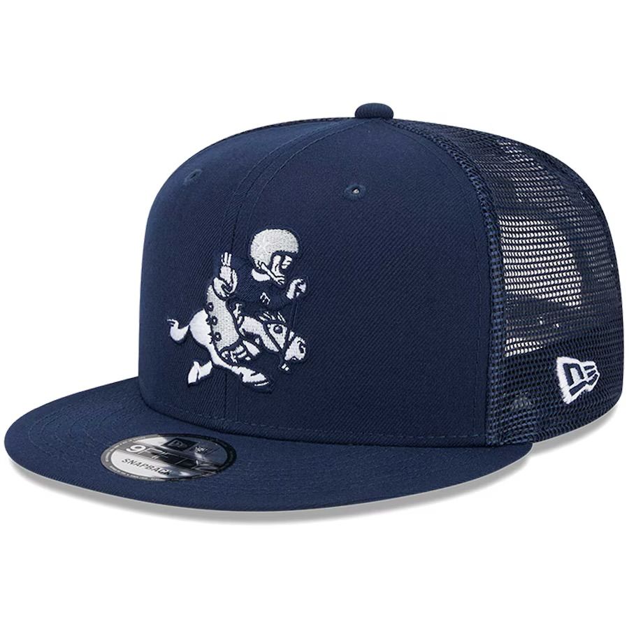 Dallas Cowboys Men's Navy Retro Joe New Era Trucker 9FIFTY Snapback Hat