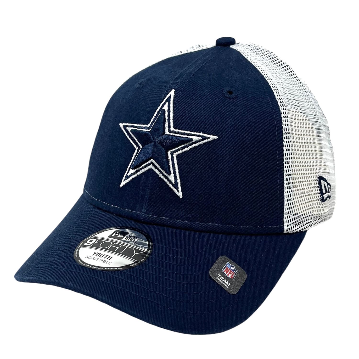 Dallas Cowboys Youth Navy New Era 9Forty Trucker Snapback Hat