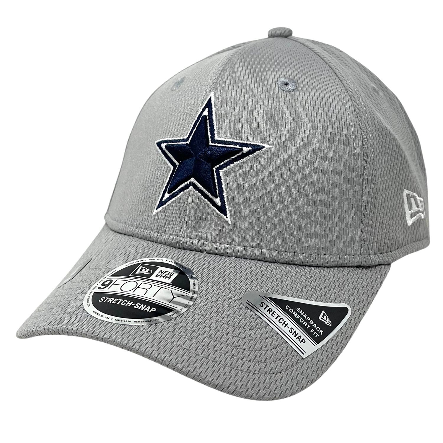 Dallas Cowboys Men’s Gray New Era 9FORTY Stretch Snapback Hat