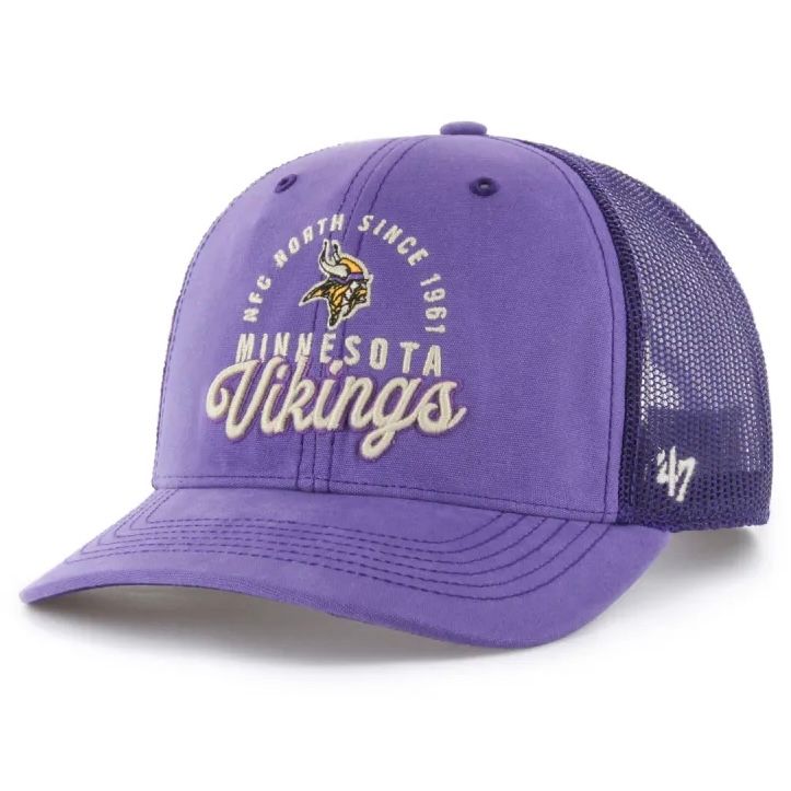 Minnesota Vikings Men’s Purple 47 Brand Trucker Snapback Hat