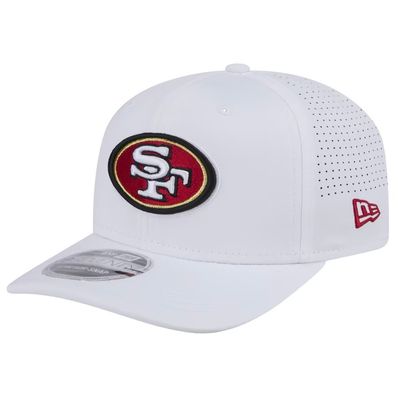 San Francisco 49ers Men's White New Era Adventure Perform 9SEVENTY Adjustable Hat