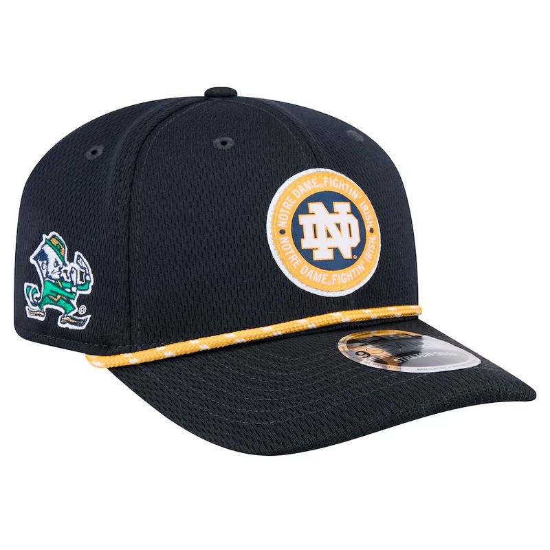 Notre Dame Fighting Irish Men's Navy New Era NCAA Rope 9Seventy Stretch-Snap Hat
